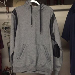 Grey and Black sweat shirt